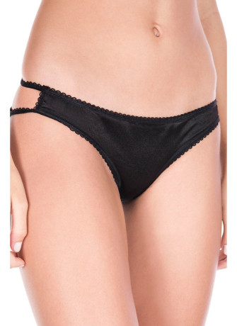 Culotte coquine noire effet cage sur les fesses - ML10010BLK